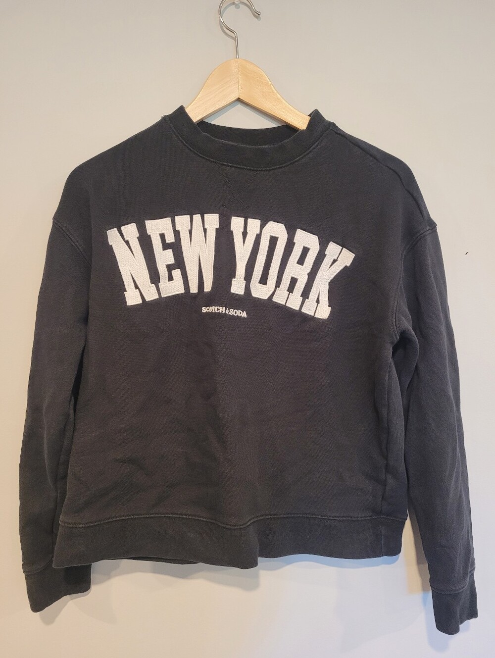 Scotch & Soda Women's New York French Terry Crewneck Sweatshirt Size XS